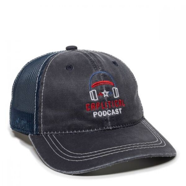 Weathered Cotton Mesh Back Cap Thumbnail