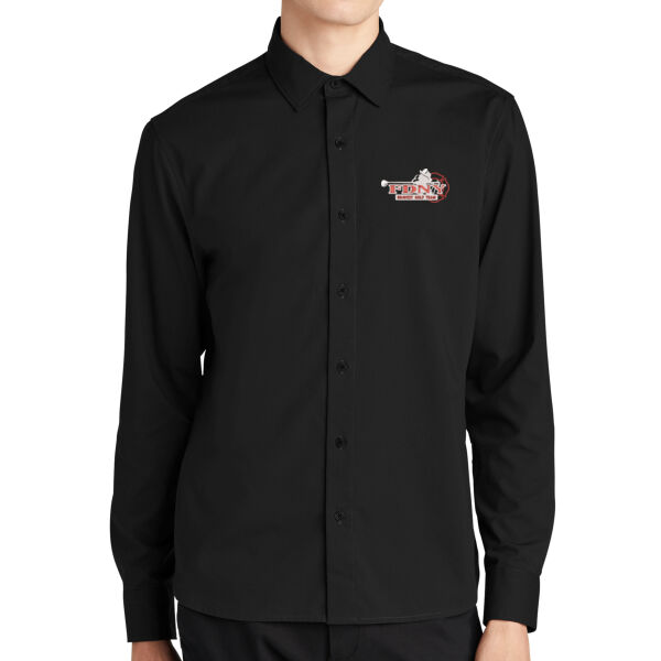   - Long Sleeve Stretch Woven Shirt Thumbnail