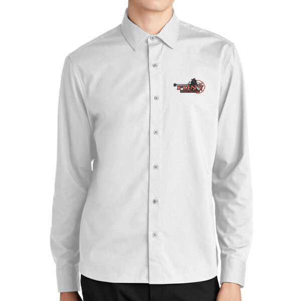   - Long Sleeve Stretch Woven Shirt Thumbnail
