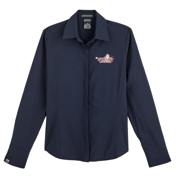   - Women's Executive 4-Way Stretch Solid Button Up Thumbnail