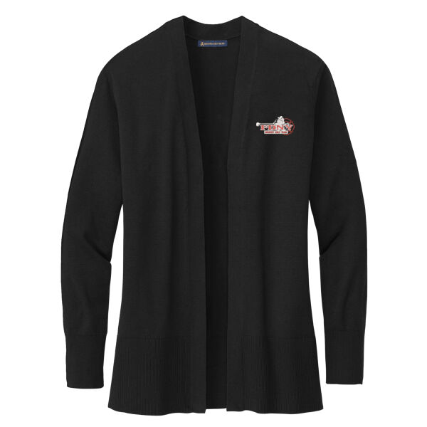   - Women's Cotton Stretch Long Cardigan Sweater Thumbnail