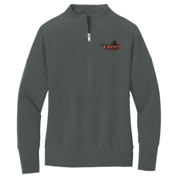   - Women's Linear Texture 1/4 Zip Thumbnail