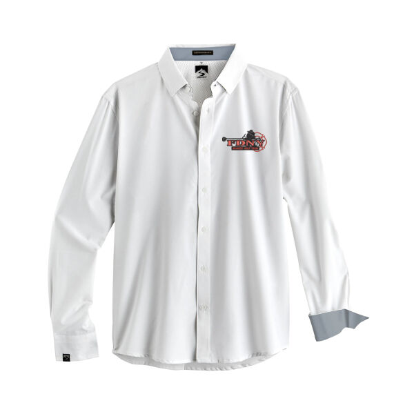   - Men's Influencer 4-Way Stretch Solid Woven Shirt Thumbnail