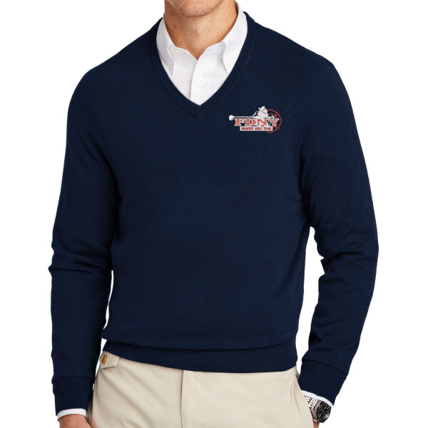   - Cotton Stretch V Neck Sweater Thumbnail