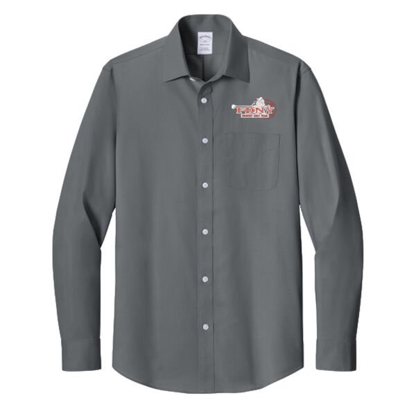   - Wrinkle Free Stretch Pinpoint Spread Collar Shirt Thumbnail