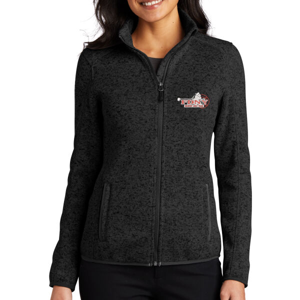   - Women's Sweater Fleece Jacket Thumbnail
