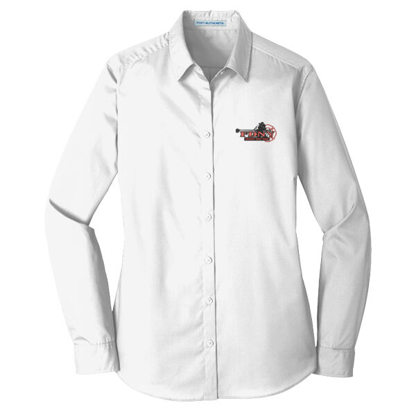   - Women's Long Sleeve Carefree Poplin Shirt Thumbnail